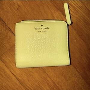 Kate Spade Yellow Leather Wallet NWOT